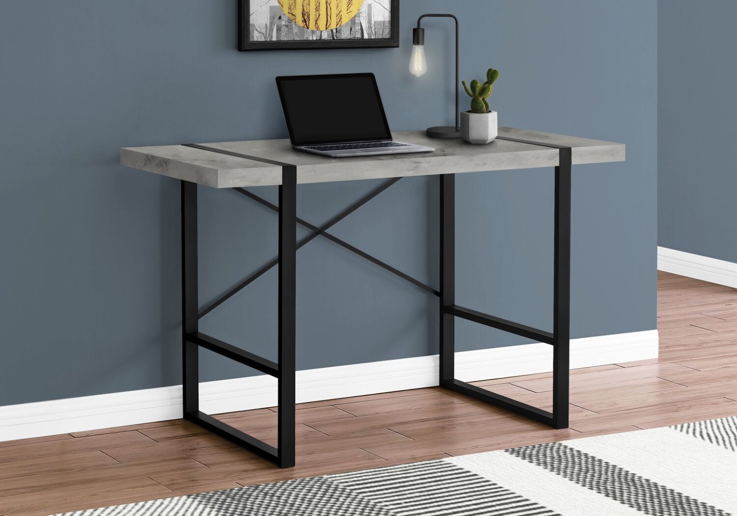 Bureau Avery 49 - aspect béton gris|Bureau Avery de 49 po - apparence béton gris