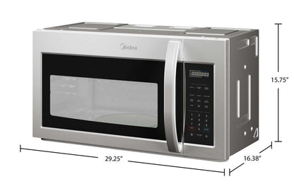 Midéa 30 1,9 Cu. Fort. Micro-ondes à hotte intégrée - MMO19S14ASTC | Quatre à micro-ondes à hotte intégrée Midea de 1,9 pi3 et de 30 po - MMO19S14ASTC | MMO19S14