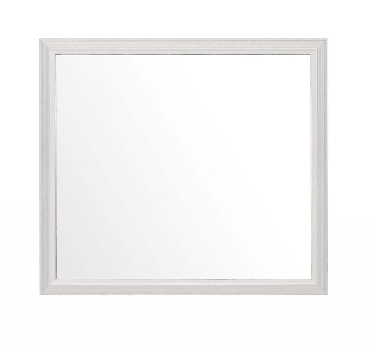 Miroir de commode de chambre à coucher Kate - blanc