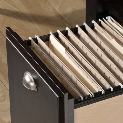 Bureau traditionnel Murray de 53 po avec dessus relevable et rangement - brun foncé