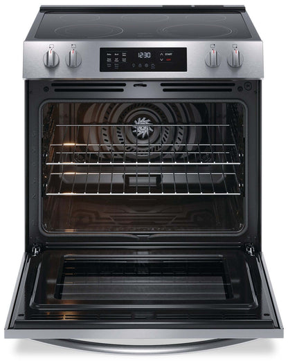 Cuisinière électrique Frigidaire de 5,3 pi³ avec élément EvenTemp™ et cuisson par convection - acier inoxydable -… | Frigidaire 5,3 Cu. Fort. Cuisinière électrique avec élément EvenTemp™ et cuisson par convection - Acier…