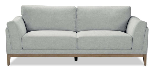 Valley 83.5 Fabric Sofa with Rubberwood Base and Legs - Grey | Canapé Valley de 83,5 po en tissu avec base et pattes en hévéa - gris