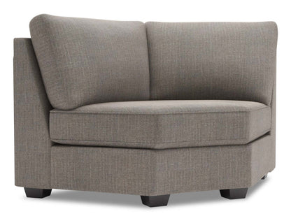 Sofa Lab Roll Curved Wedge - Luna Smoke | Fauteuil courbé en coin Roll de la collection Sofa Lab - Luna Smoke | RO842391