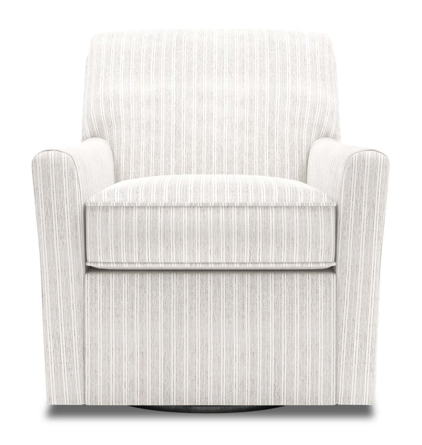 Fauteuil d'appoint pivotant personnalisable Sofa Lab de 31 po fabriqué au Canada en tissu - blanc Dolphin White | SWIV1160