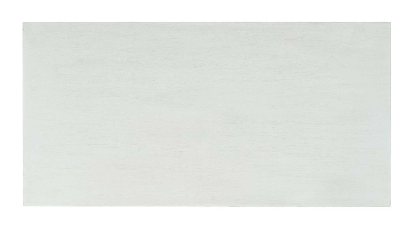 Twyla 33 Armoire d'appoint en bois massif avec portes cintrées - Blanc|Armoire décorative Twyla en bois massif avec portes arquées - blanche