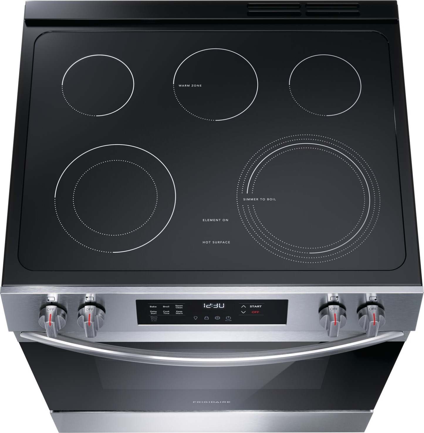 Cuisinière électrique Frigidaire de 5,3 pi³ avec élément EvenTemp™ et surface de cuisson à 5 éléments - Acier inoxydable…