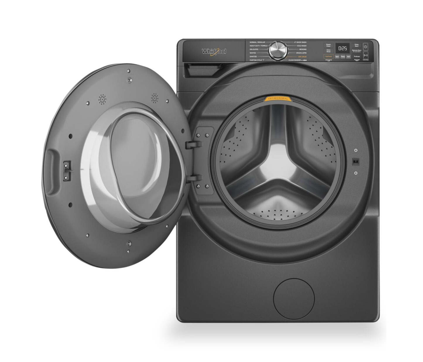 Laveuse Whirlpool à chargement frontal de 5,8 pi³ avec système de ventilation FreshFlowMC et lavage intelligent par IA - WFW6720RU | WFW6720U