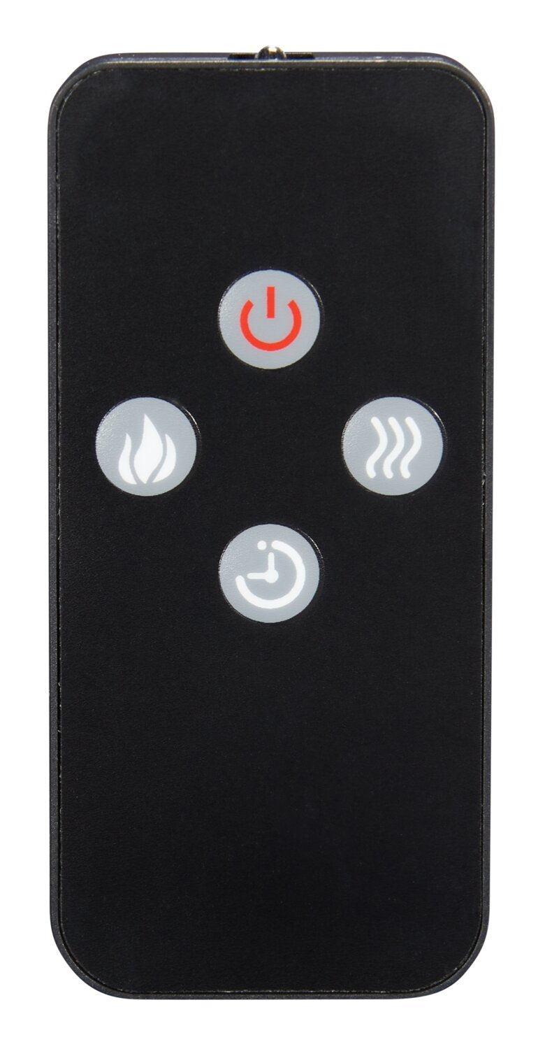 Meuble pour téléviseur Lappland de 70 po avec foyer électrique, rangement et système de gestion des câbles pour téléviseurs jusqu’à 80 po - noir