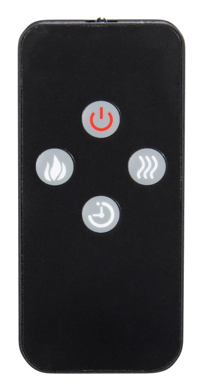 Meuble pour téléviseur Lappland de 70 po avec foyer électrique, rangement et système de gestion des câbles pour téléviseurs jusqu’à 80 po - noir