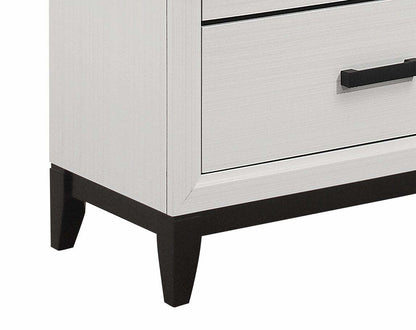 Commode à 6 tiroirs pour chambre à coucher Kate, 58 L x 37 H - Blanc | Commode Kate de 58 po (L) x 37 po (H) à 6 tiroirs pour la chambre à coucher - blanche