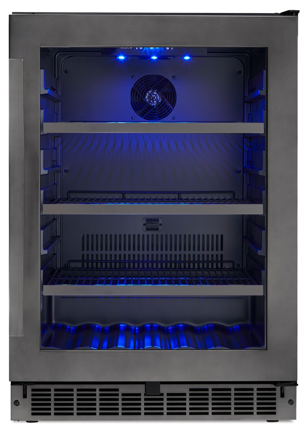 Silhouette Prague 23.9 5.6 Cu. Ft. Single-Door Beverage Centre - Black Stainless - SSBC056D3B-S | Refroidisseur à boissons Prague de Silhouette de 5,6 pi³ et de 23,9 po à 1 porte - acier inoxydable …