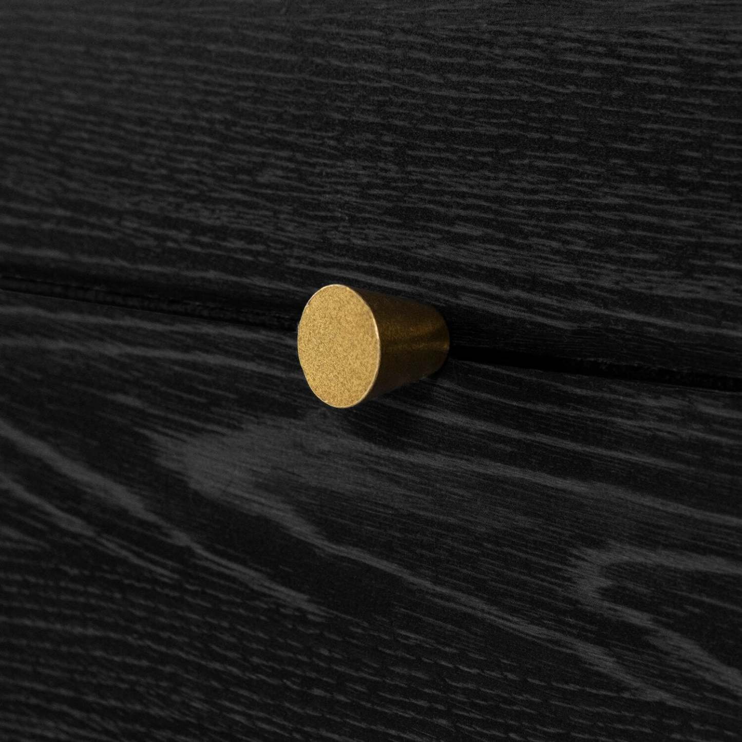 Table de nuit Lake à 2 tiroirs, 19,5 L x 25,5 H, fabriquée au Canada, Glam - Noir | Table de nuit somptueuse Lake de 19,5 po (L) x 25,5 po (H) à 2 tiroirs, fabriquée au Canada - noire