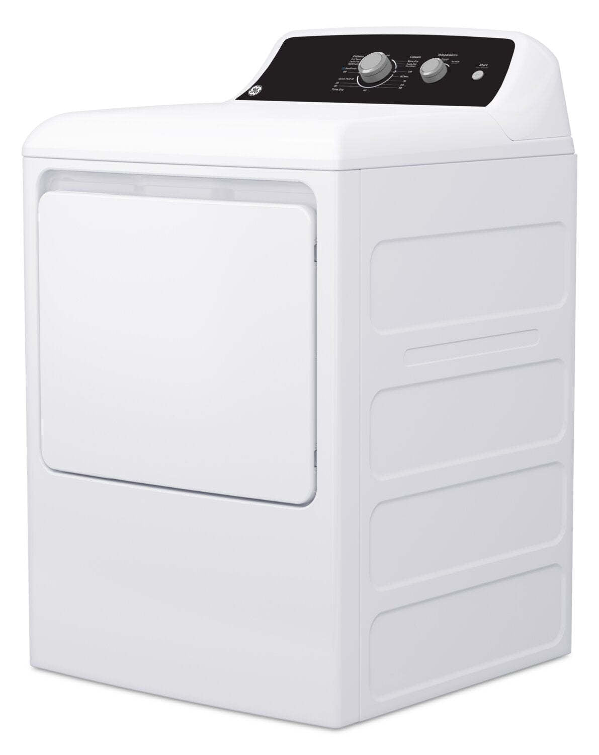 GE 6,2 Cu. Fort. Sécheuse électrique avec cycle SaniFresh – Blanc - GTX34EBMRWS | Sécheuse électrique GE de 6,2 pi³ avec cycle SaniFresh - blanche - GTX34EBMRWS