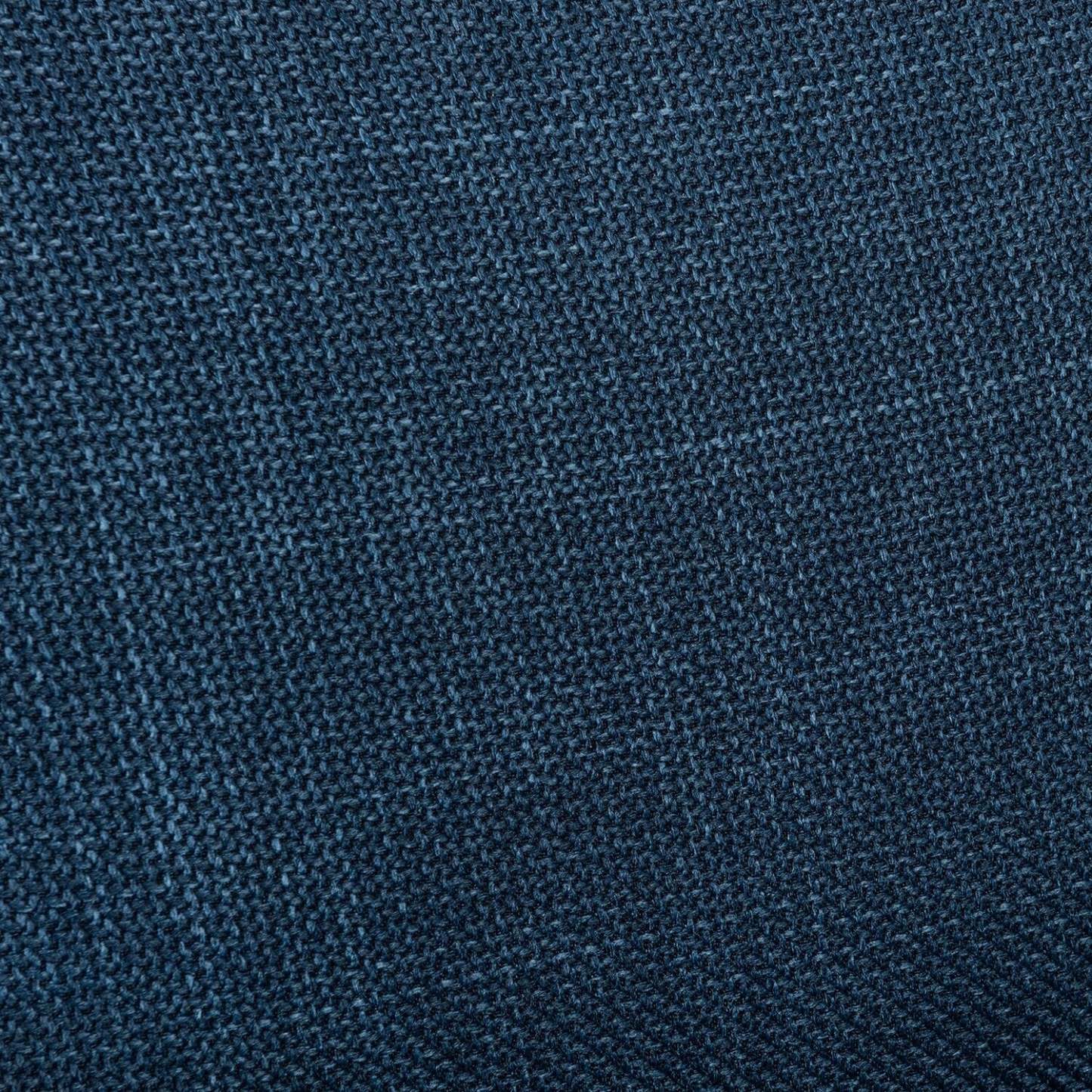 Canapé River de 87 po en tissu d'apparence lin avec base et pattes en bois - bleu