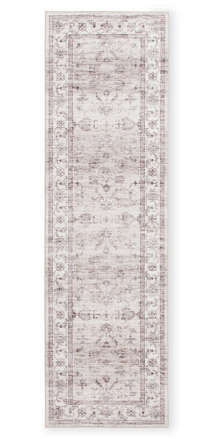 Tapis de passage lavable ivoire Aylin – 2' x 7' | Tapis longue Aylin ivoire lavable - 2 pi x 7 pi