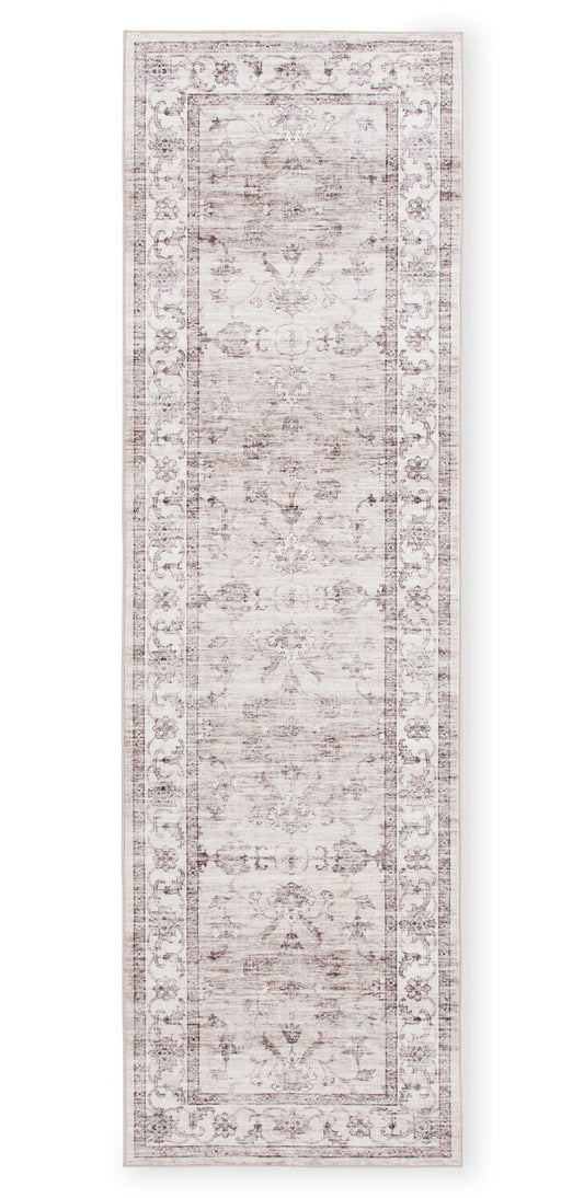 Tapis de passage lavable ivoire Aylin – 2' x 7' | Tapis longue Aylin ivoire lavable - 2 pi x 7 pi