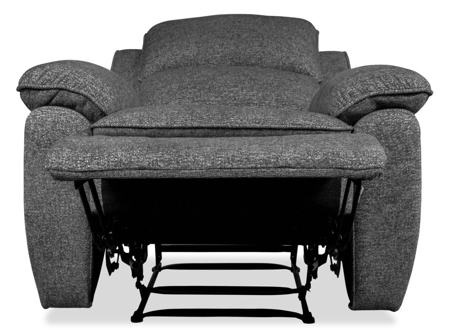 Fauteuil inclinable Chandler de 37 po en tissu de chenille - gris