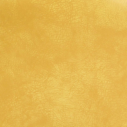 Chaise de salle à manger Bay de Kort &amp; Co. en tissu de cuir végétalien et en métal - moutarde