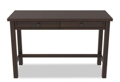 Bureau Camiburg 47.25 avec 2 tiroirs - Marron|Bureau Camiburg de 47,25 po àc 2 tiroirs - brun