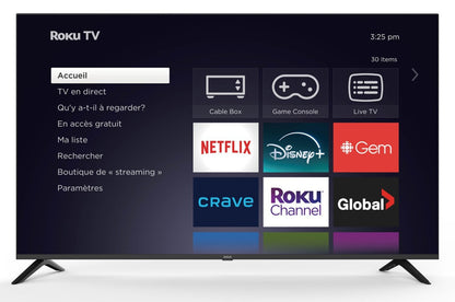 Téléviseur intelligent Roku RCA 58 4K | Téléviseur intelligent RCA 4K de 58 po avec Roku TVMC