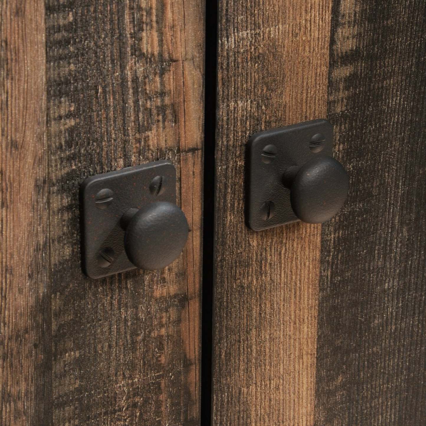 Crédence de bureau Lewis - Chêne carbone| Bahut de bureau Lewis - chêne carbone | LEWISLIB