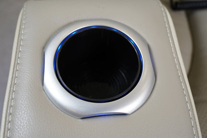 Elite 74 Genuine Leather Massage Power Reclining Loveseat with Immersive Audio and Power Headrests - Putty | Causeuse de massage à inclinaison électrique Elite de 74 po en cuir véritable avec son immersif et appuie-têtes électriques - mastic