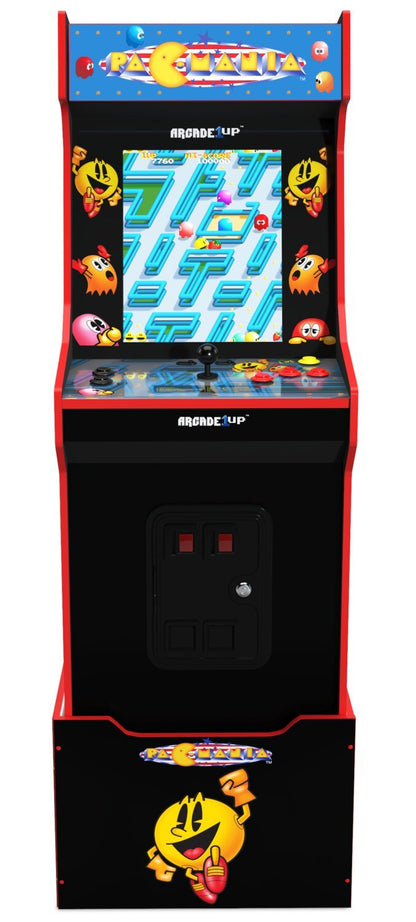 Arcade1Up Bandai Namco Legacy PAC-MANIA™ Edition Armoire d'arcade avec Riser | Borne d'arcade édition Bandai Namco Legacy PAC-MANIAMC de Arcade1Up avec plateforme | PACMANIE