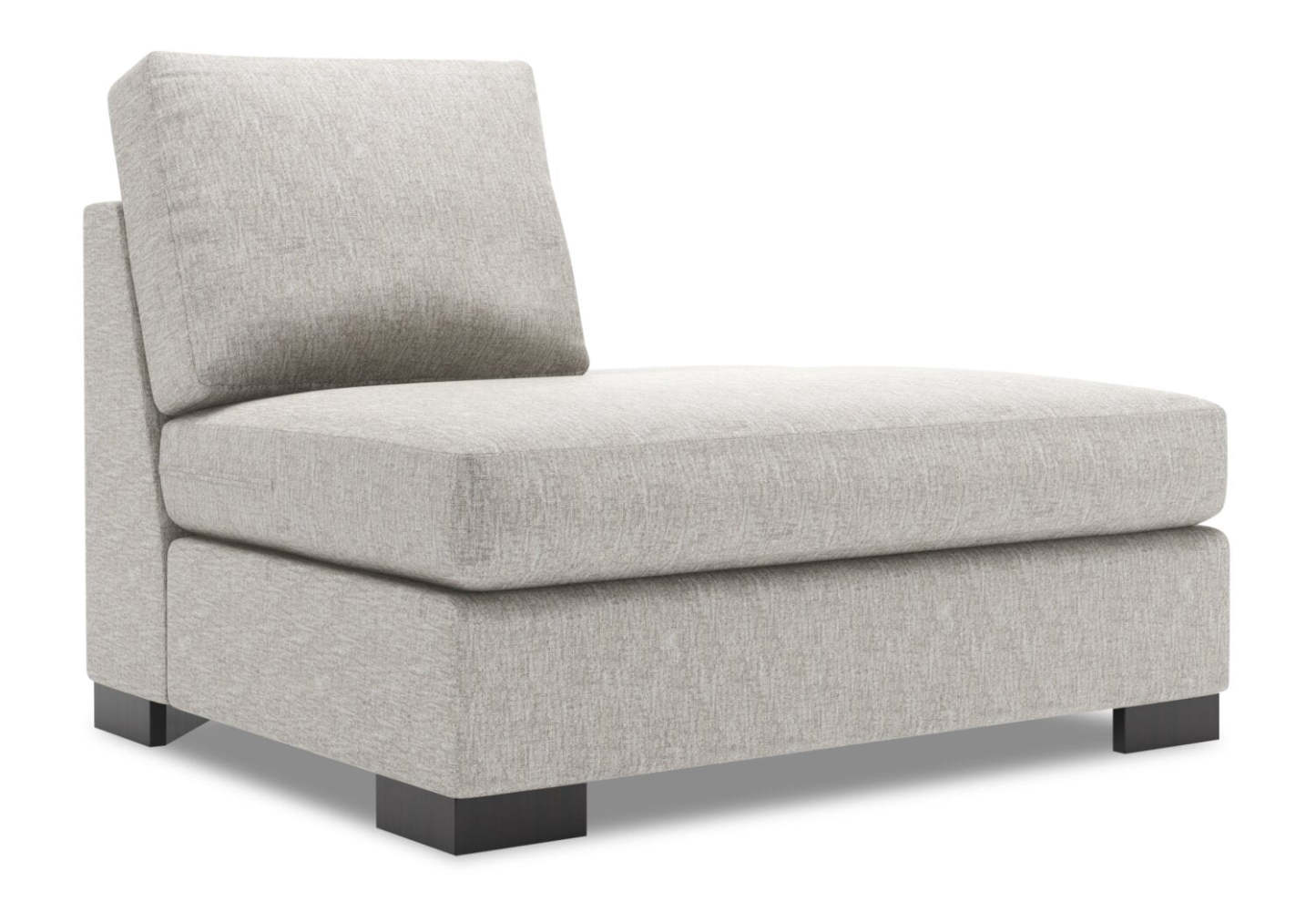 Sofa Lab Track RAF Chaise Return - Luxe Argent | Rallonge pour fauteuil long de droite Track de la collection Sofa Lab - Luxe Argent | TR262793