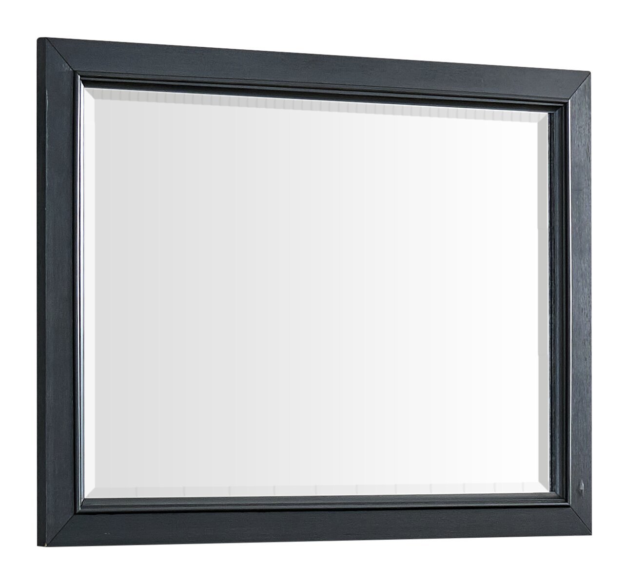 Casa Bedroom Dresser Mirror, Attachable, Wall Hanging, Wood - Black | Miroir de commode de chambre à coucher Casa en bois à fixer au meuble ou à suspendre au mur - noir