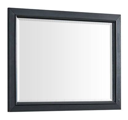 Casa Bedroom Dresser Mirror, Attachable, Wall Hanging, Wood - Black | Miroir de commode de chambre à coucher Casa en bois à fixer au meuble ou à suspendre au mur - noir