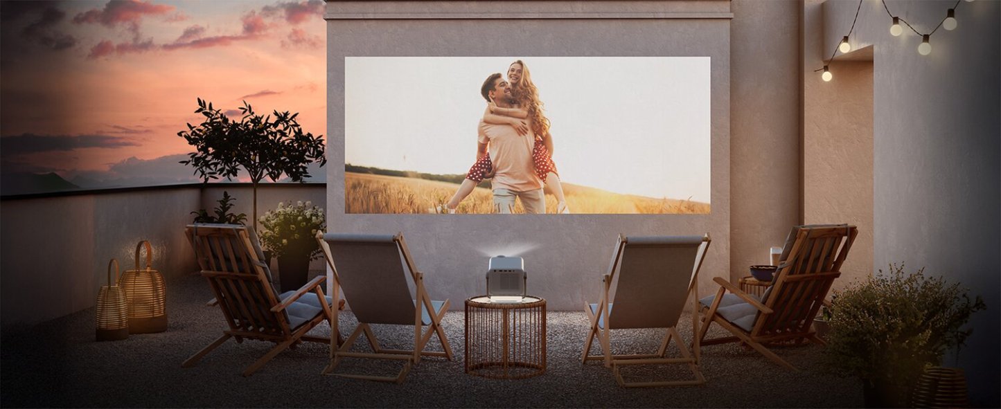 HISENSE 65-200 M2 Pro Triple Laser 4K UHD Smart VIDAA OS Mini Projector (M2 Pro) | Mini projecteur intelligent M2 Pro de Hisense UHD 4K de 65 po à 200 po à triple laser avec système d’exploitation VIDAA (M2 Pro)