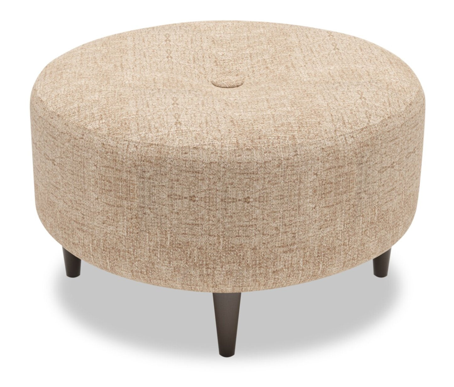Fabriqué au Canada Sofa Lab personnalisable Pouf The Curve 31 en tissu chenille - Taupe de luxe | Pouf The Curve de Sofa Lab de 31 po fabriqué au Canada en tissu chenille - taupe Luxury Taupe | CURV2893