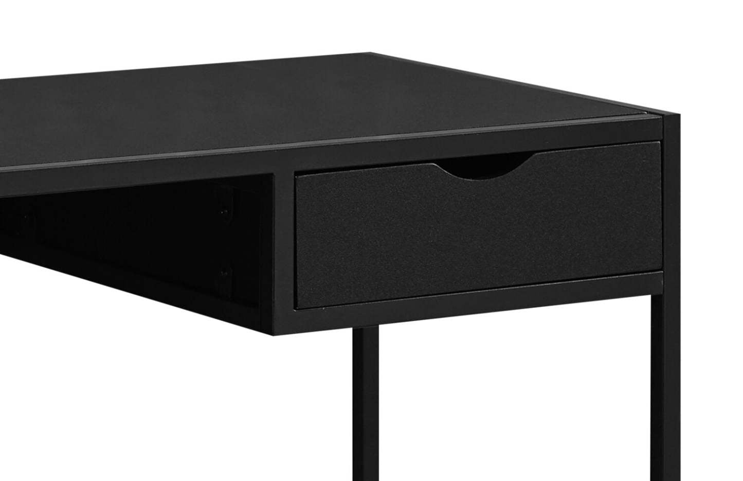 Bureau Everly de 42,25 po avec tiroir - noir