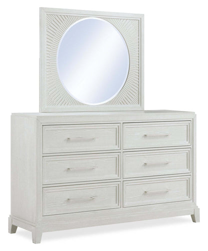 Miroir de commode de chambre à coucher Vida - Sable | Miroir de commode de chambre à coucher Vida - sable