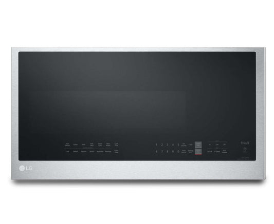 LG 2 Cu. Fort. Micro-ondes à grande portée avec EasyClean® et cuisson par capteur - Acier inoxydable anti-taches… | Quatre à micro-ondes à hotte intégrée LG de 2 pi³ avec EasyCleanMD et cuisson par capteur - acier inox…