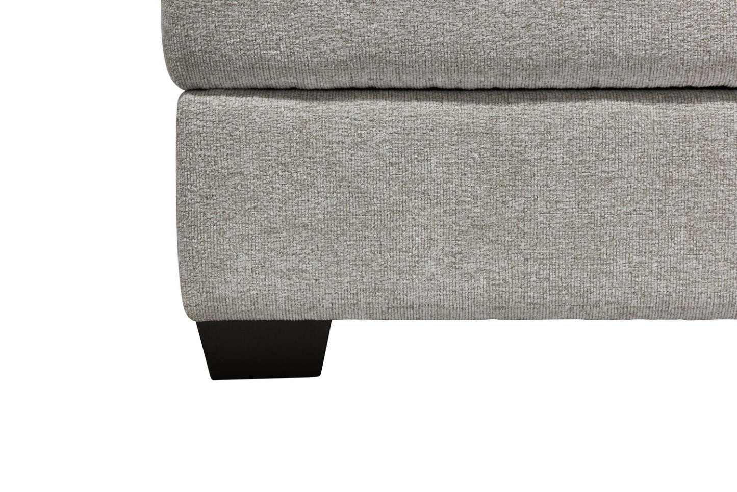 Made in Canada Verona 44 Linen-Look Fabric Storage Ottoman - Beige | Pouf de rangement Verona de 44 po fabriqué au Canada en tissu d’apparence lin - beige