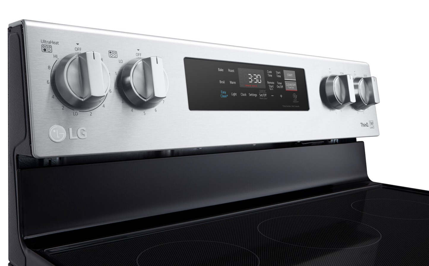 Cuisinière intelligente électrique LG de 6,3 pi³ avec EasyCleanMD - acier inoxydable - LREL6321S | LG 6.3 Cu. Ft. Smart Electric Range with EasyClean® - Stainless Steel - LREL6321S