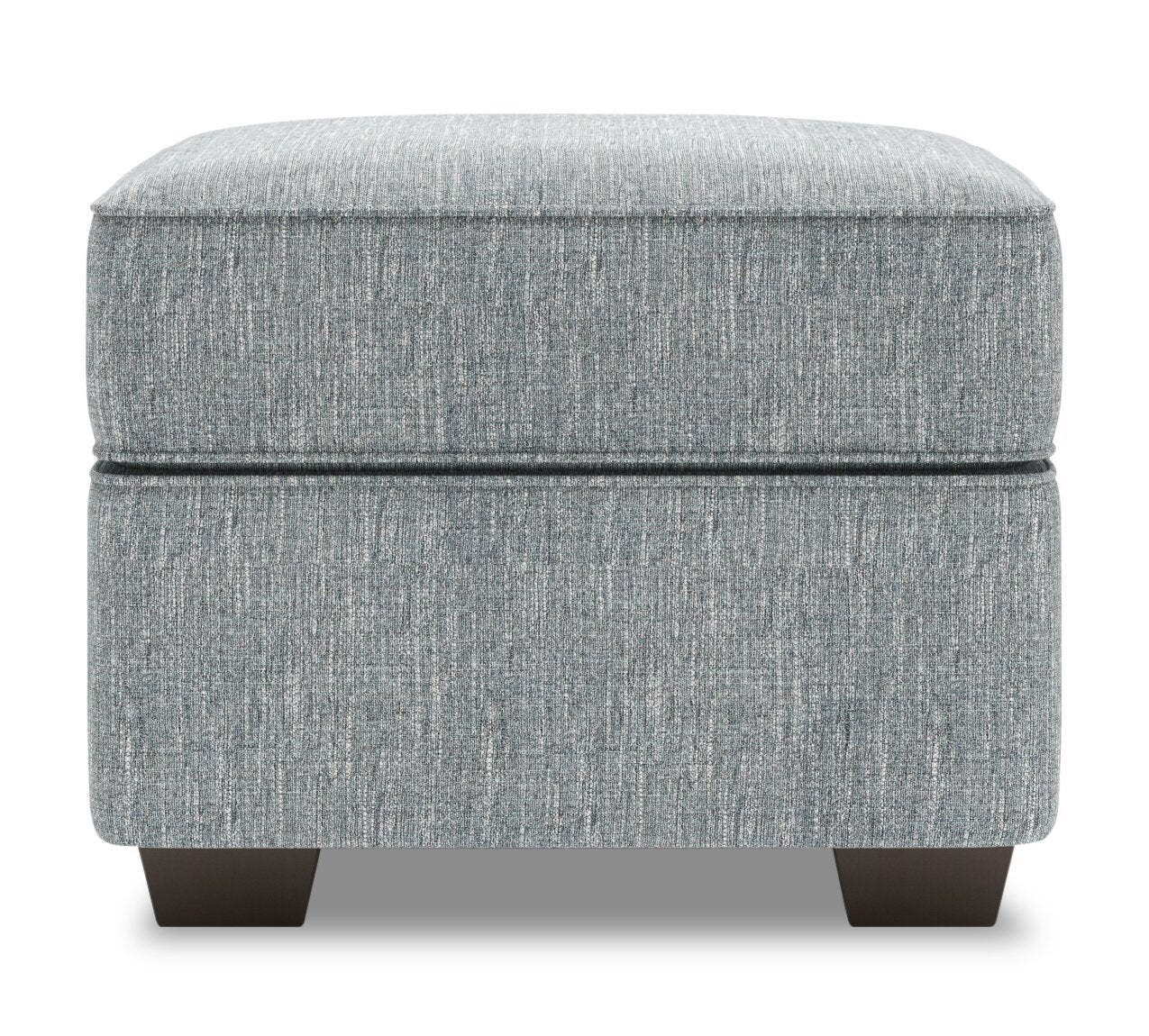 Fabriqué au Canada Canapé personnalisable Lab Roll 24 poufs en tissu d'apparence lin - Luna gris étain | Pouf Roll de Sofa Lab de 24 po fabriqué au Canada en tissu d'apparence lin - gris Luna Pewter | RO802291