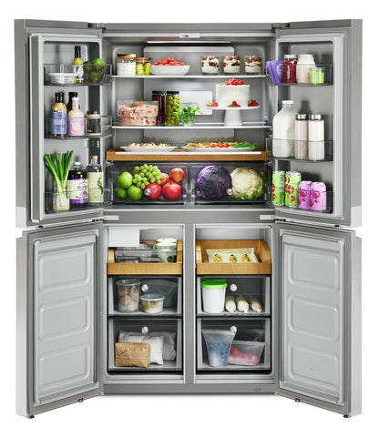 Réfrigérateur KitchenAid de 36 po et de 19,4 pi³ à portes françaises - acier inoxydable - KRQC506MPS | KitchenAid 36 19,4 Cu. Fort. Réfrigérateur à portes françaises - Acier inoxydable - KRQC506MPS