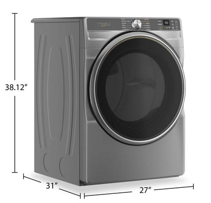 Whirlpool 7,4 pi³ Sécheuse électrique intelligente avec vapeur - YWED6720RR | Sécheuse électrique intelligente Whirlpool de 7,4 pi³ avec vapeur - YWED6720RR | YWED672R