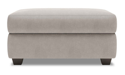 Fabriqué au Canada Pouf de rangement personnalisable The Trunk 39 en tissu d'apparence lin - gris Pax Slate | Pouf de rangement The Trunk de Sofa Lab de 39 po fabriqué au Canada en tissu d'apparence lin - gris Pax Slate | TRUN3049