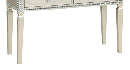 Tyra 48 Glam Sofa Table with Storage - Champagne  |Table de salon somptueuse Tyra de 48 po avec rangement - champagne