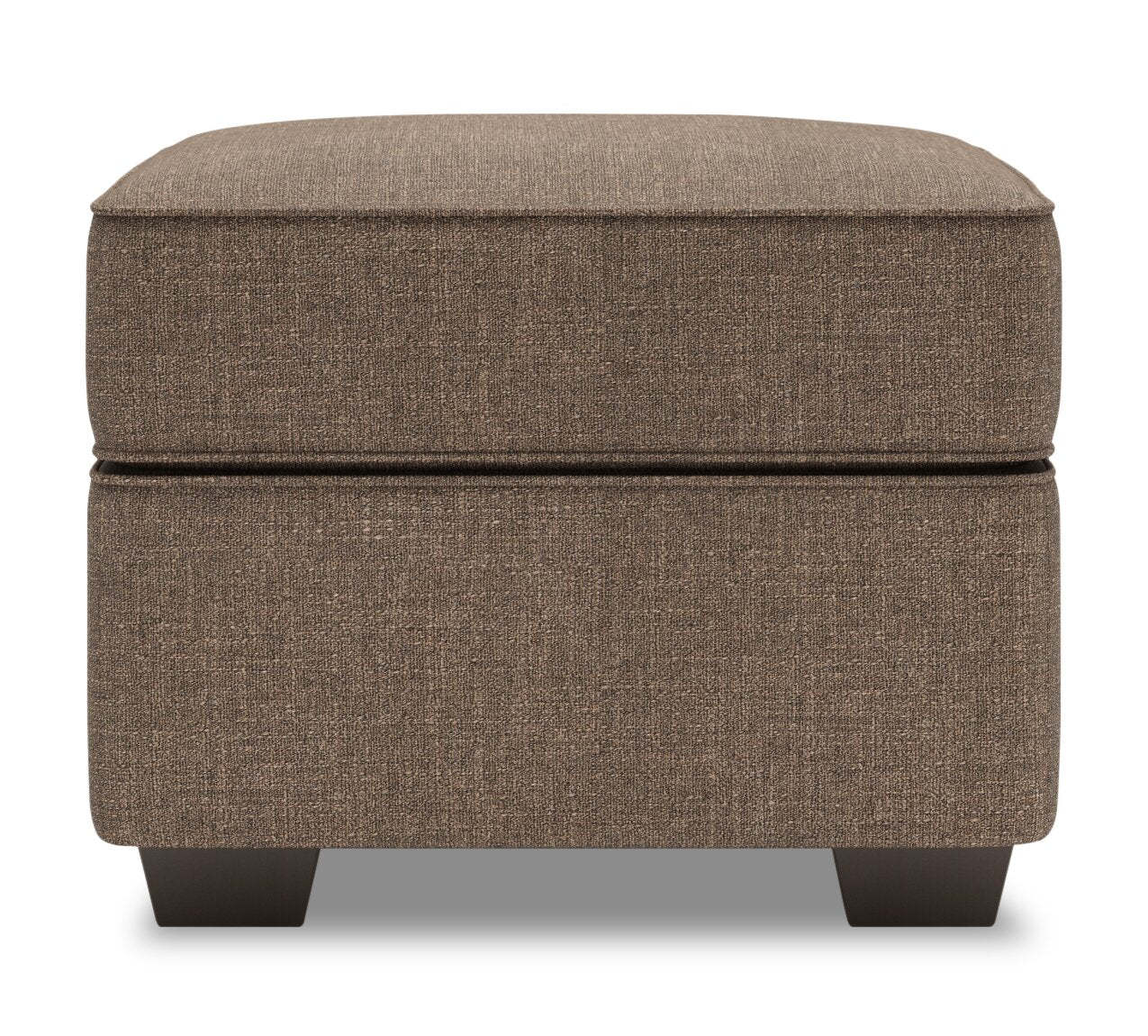 Fabriqué au Canada Canapé personnalisable Lab Roll 24 poufs en tissu d'apparence lin - Luna Praline Brown | Pouf Roll de Sofa Lab de 24 po fabriqué au Canada en tissu d'apparence lin - brun Luna Praline | RO802591