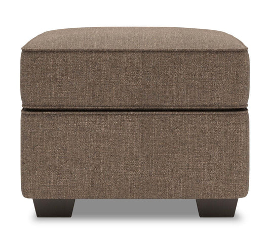 Fabriqué au Canada Canapé personnalisable Lab Roll 24 poufs en tissu d'apparence lin - Luna Praline Brown | Pouf Roll de Sofa Lab de 24 po fabriqué au Canada en tissu d'apparence lin - brun Luna Praline | RO802591