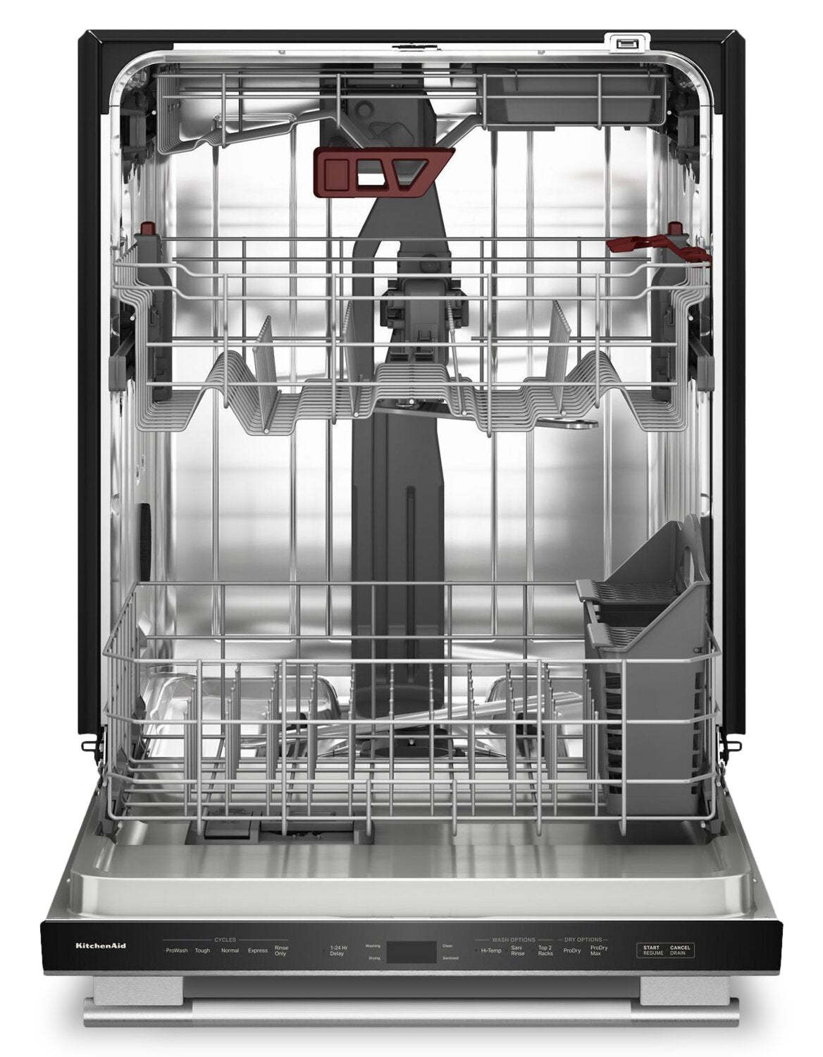 Lave-vaisselle KitchenAid de 24 po et de 41 dBA avec 3e panier à jets - acier inoxydable avec finition PrintShieldMC - KDTS324SPS