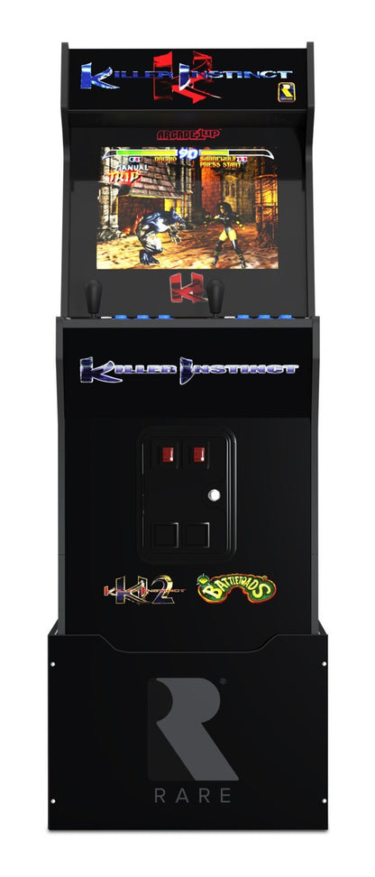 Armoire d'arcade Arcade1Up Killer Instinct™ avec rehausseur et tabouret | Borne ™arcade Killer InstinctMC de Arcade1Up avec plateforme | KILLRINS