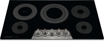 Frigidaire Gallery 36 Table de cuisson électrique à 5 éléments - Acier inoxydable noir - GCCE3670AD | Surface de cuisson électrique Frigidaire Gallery de 36 po à 5 éléments - acier inoxydable noir - GCC…