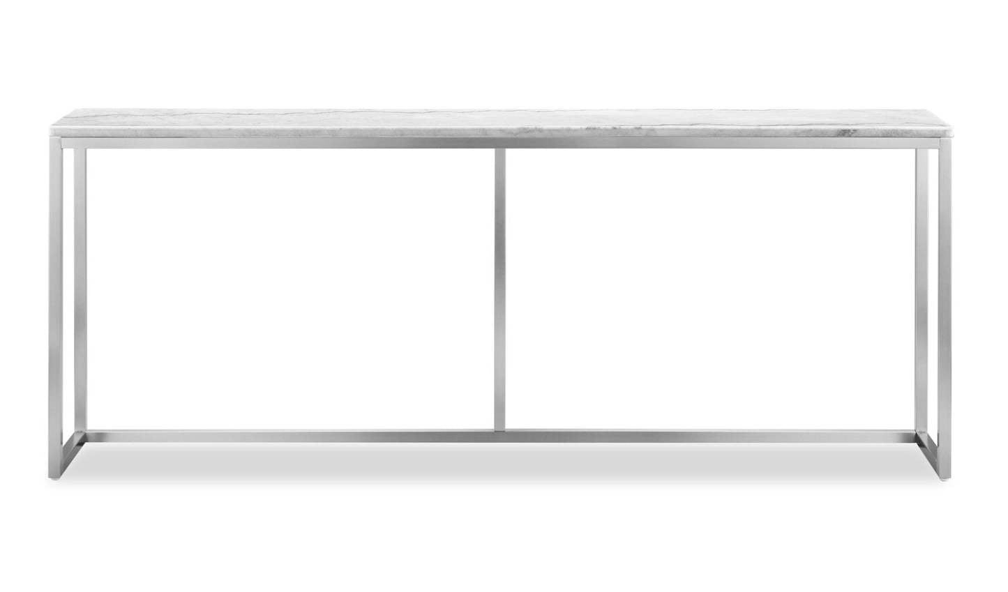 Sampson 72 Table de salon moderne en marbre - blanc | Table de canapé moderne en marbre Sampson 72 - Blanc