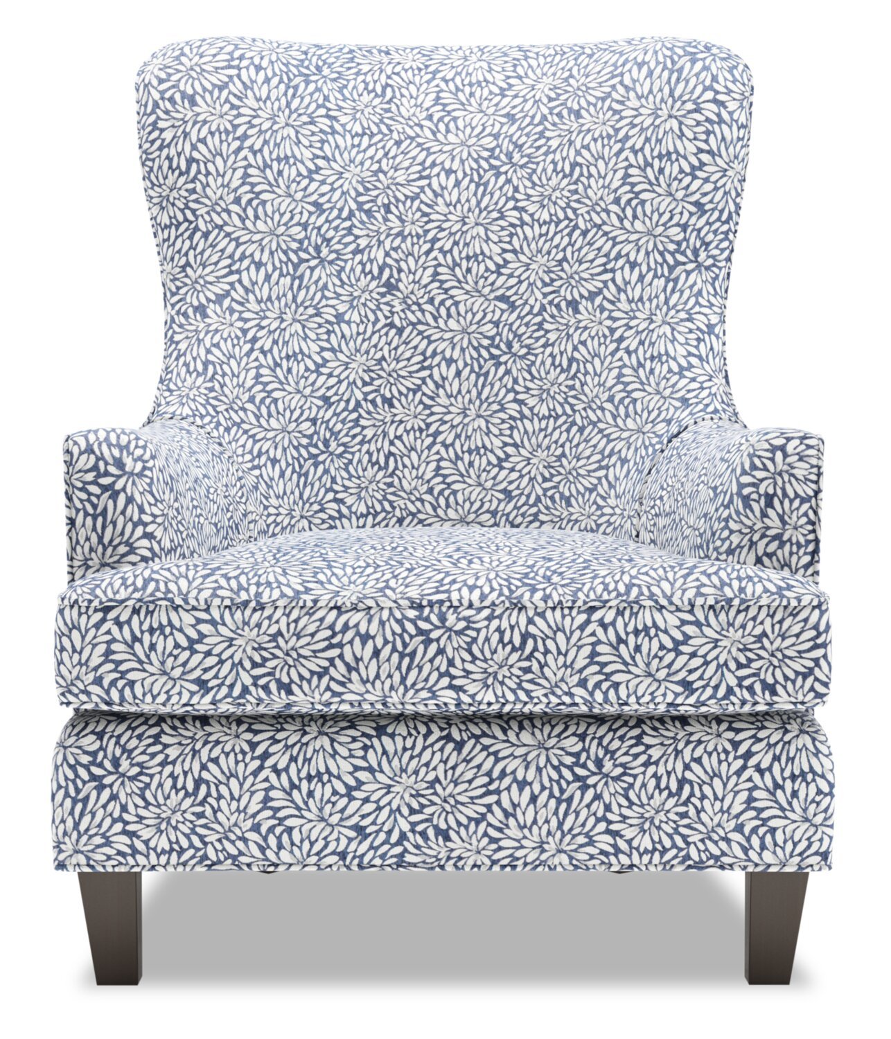 Fauteuil d’appoint à oreilles personnalisable Sofa Lab de 32 po fabriqué au Canada en tissu - Cadet multicolore | WING1145