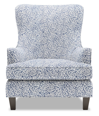 Fauteuil d’appoint à oreilles personnalisable Sofa Lab de 32 po fabriqué au Canada en tissu - Cadet multicolore | WING1145